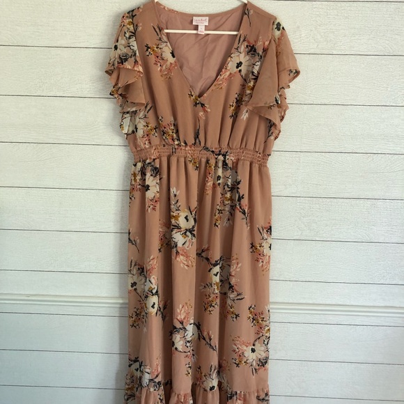 Floral Maternity Dress Large - Picture 1 of 4